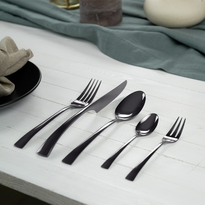 ชุดช้อนส้อม สเตนเลสสตีล 30 ชิ้น ZWILLING รุ่น BELLASERA สี ANTRACITE N1026563